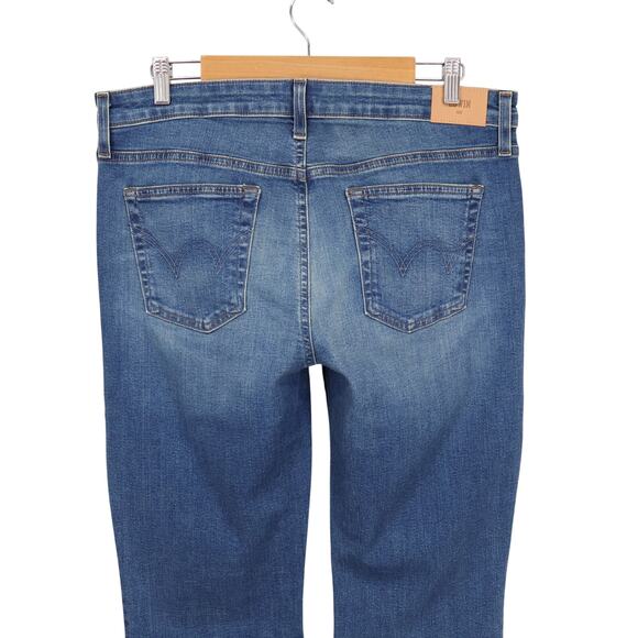 NWT Edwin Lark Mid-Rise Bootcut Stretch Denim Jean In Flashback Blue Size 32 - Picture 4 of 6